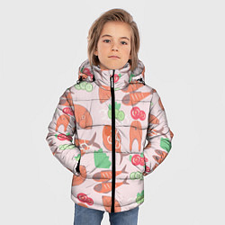 Куртка зимняя для мальчика Красная рыба, цвет: 3D-светло-серый — фото 2