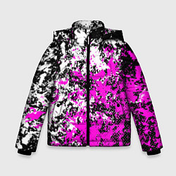 Зимняя куртка для мальчика Розово белая краска