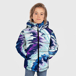 Куртка зимняя для мальчика Размытая краска, цвет: 3D-светло-серый — фото 2
