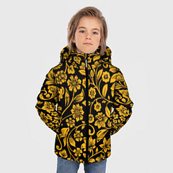 Куртка зимняя для мальчика Золотая хохлома, цвет: 3D-красный — фото 2