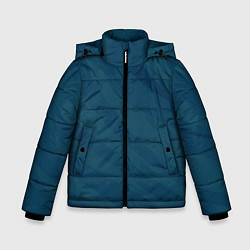 Зимняя куртка для мальчика Сине-зеленый плавные полосы
