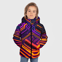 Куртка зимняя для мальчика Микрочип, цвет: 3D-красный — фото 2