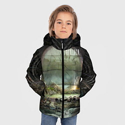 Куртка зимняя для мальчика Stalker выход из коллектор, цвет: 3D-светло-серый — фото 2