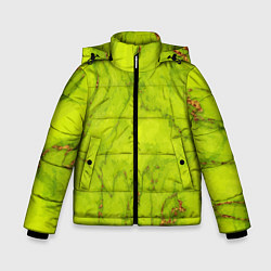 Куртка зимняя для мальчика Abstraction green, цвет: 3D-светло-серый