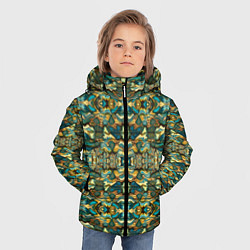 Куртка зимняя для мальчика Мозаика из самоцветов, цвет: 3D-черный — фото 2