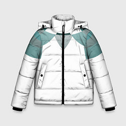 Куртка зимняя для мальчика Геометрическая сова, цвет: 3D-светло-серый
