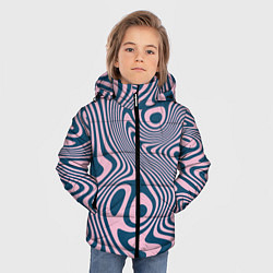 Куртка зимняя для мальчика Абстрактный размытый узор, цвет: 3D-красный — фото 2