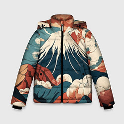 Зимняя куртка для мальчика Ретро Фудзияма