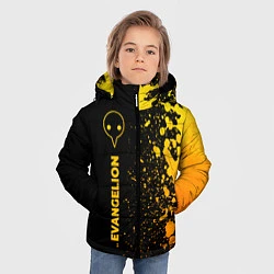 Куртка зимняя для мальчика Evangelion - gold gradient: по-вертикали, цвет: 3D-черный — фото 2