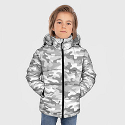 Куртка зимняя для мальчика Камуфляж серый, цвет: 3D-светло-серый — фото 2