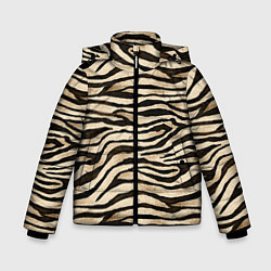 Зимняя куртка для мальчика Шкура зебры и белого тигра