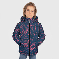 Куртка зимняя для мальчика Монстера, цвет: 3D-черный — фото 2