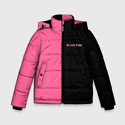 Куртка зимняя для мальчика Blackpink- двойной, цвет: 3D-черный