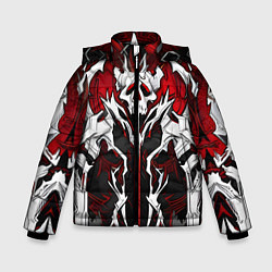 Куртка зимняя для мальчика Агрессивные кости, цвет: 3D-черный