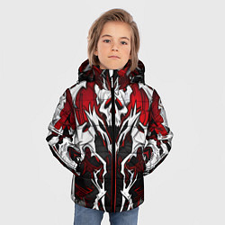 Куртка зимняя для мальчика Агрессивные кости, цвет: 3D-черный — фото 2