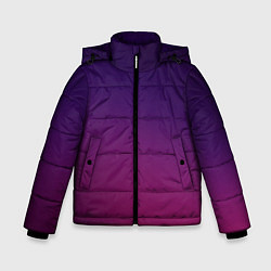 Куртка зимняя для мальчика Малиновый градиент, цвет: 3D-черный