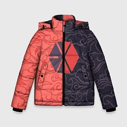 Куртка зимняя для мальчика EXO Clouds, цвет: 3D-светло-серый