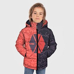 Куртка зимняя для мальчика EXO Clouds, цвет: 3D-красный — фото 2