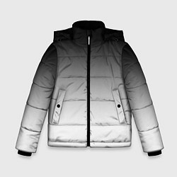 Зимняя куртка для мальчика Black and white gradient