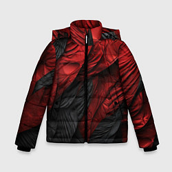 Зимняя куртка для мальчика Red black texture