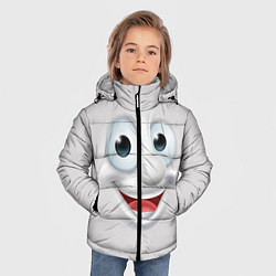 Куртка зимняя для мальчика Милая улыбка, цвет: 3D-красный — фото 2