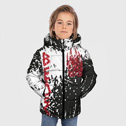 Куртка зимняя для мальчика Лапа медведя, цвет: 3D-красный — фото 2