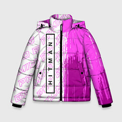 Куртка зимняя для мальчика Hitman pro gaming: по-вертикали, цвет: 3D-черный