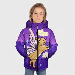 Куртка зимняя для мальчика Лунный кролик с крыльями, цвет: 3D-черный — фото 2