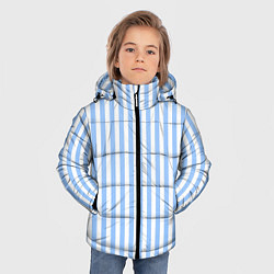 Куртка зимняя для мальчика Полосатый морской, цвет: 3D-светло-серый — фото 2