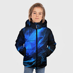 Куртка зимняя для мальчика Blue black background, цвет: 3D-светло-серый — фото 2