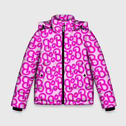 Куртка зимняя для мальчика Логотип Барби - буква B, цвет: 3D-черный
