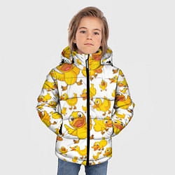 Куртка зимняя для мальчика Yellow ducklings, цвет: 3D-красный — фото 2