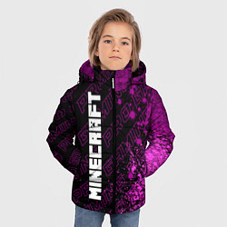 Куртка зимняя для мальчика Minecraft pro gaming: по-вертикали, цвет: 3D-черный — фото 2