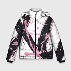 Куртка зимняя для мальчика XO, цвет: 3D-черный