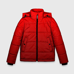 Зимняя куртка для мальчика Градиент красный тёмный