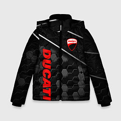Куртка зимняя для мальчика Ducati - технологическая броня, цвет: 3D-красный