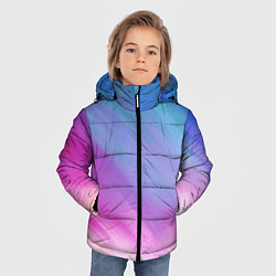 Куртка зимняя для мальчика Абстрактная текстура акварельного градиента, цвет: 3D-красный — фото 2