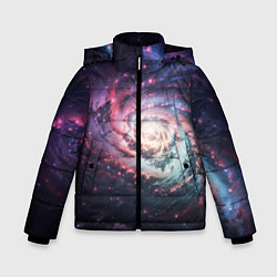 Зимняя куртка для мальчика Спиральная галактика в космосе