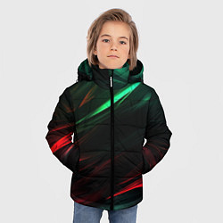 Куртка зимняя для мальчика Dark red and green, цвет: 3D-красный — фото 2