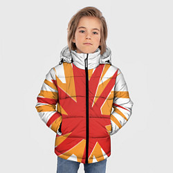 Куртка зимняя для мальчика Символ Корфу - Греция, цвет: 3D-светло-серый — фото 2