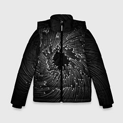 Зимняя куртка для мальчика Абстракция черная дыра