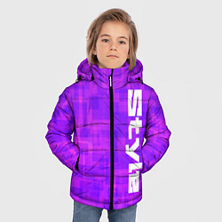 Куртка зимняя для мальчика Стиль ИИ, цвет: 3D-черный — фото 2