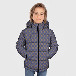 Куртка зимняя для мальчика Максимальная удача, цвет: 3D-черный — фото 2