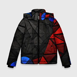 Зимняя куртка для мальчика Black blue red elements