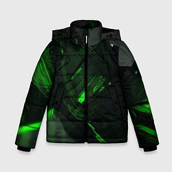 Куртка зимняя для мальчика Токсичная абстрактность, цвет: 3D-светло-серый