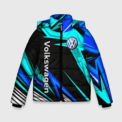 Куртка зимняя для мальчика Фольцваген - sport uniform, цвет: 3D-черный