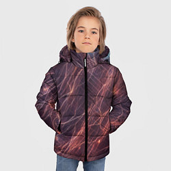 Куртка зимняя для мальчика Молнии киберпанк, цвет: 3D-светло-серый — фото 2