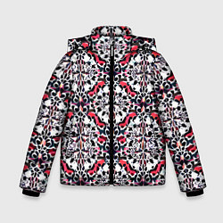 Куртка зимняя для мальчика Геометрический паттерн - нейросеть, цвет: 3D-красный