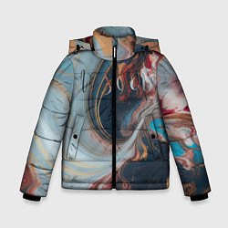 Куртка зимняя для мальчика Москва палитра, цвет: 3D-светло-серый