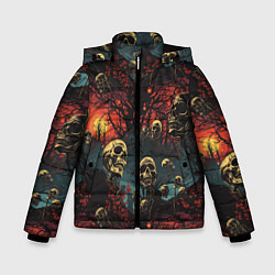 Куртка зимняя для мальчика Нечистый дух, цвет: 3D-черный